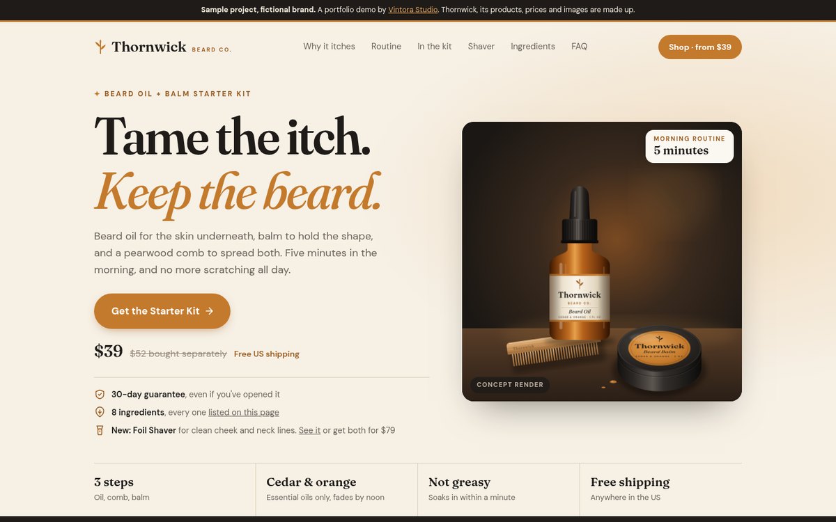 Open the Thornwick Beard Co. sample funnel