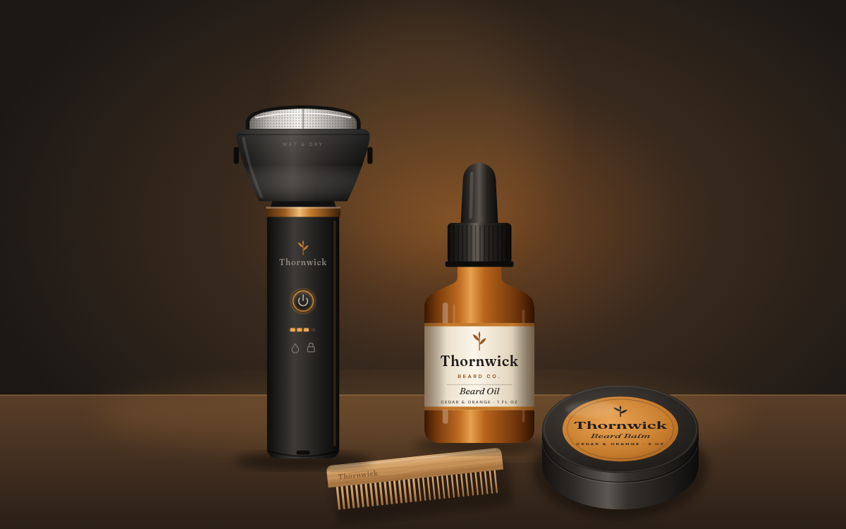 Thornwick Starter Kit and Foil Shaver together (concept render)